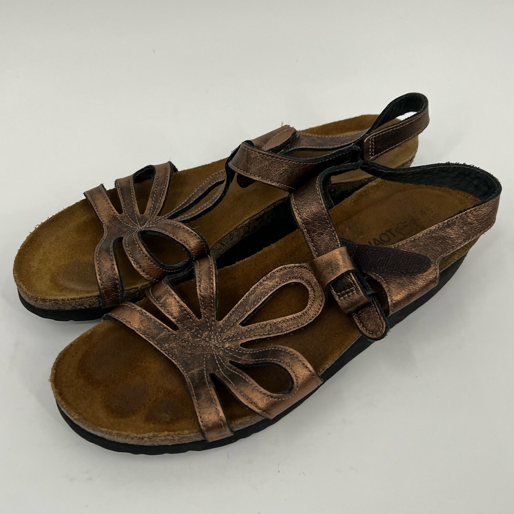 NAOT Rachel antique bronze sandal
